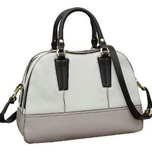 Oryany triple zipper satchel handbag